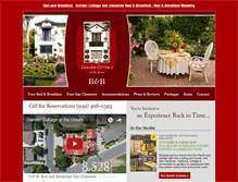 Tablet Screenshot of gardencottageinn.com